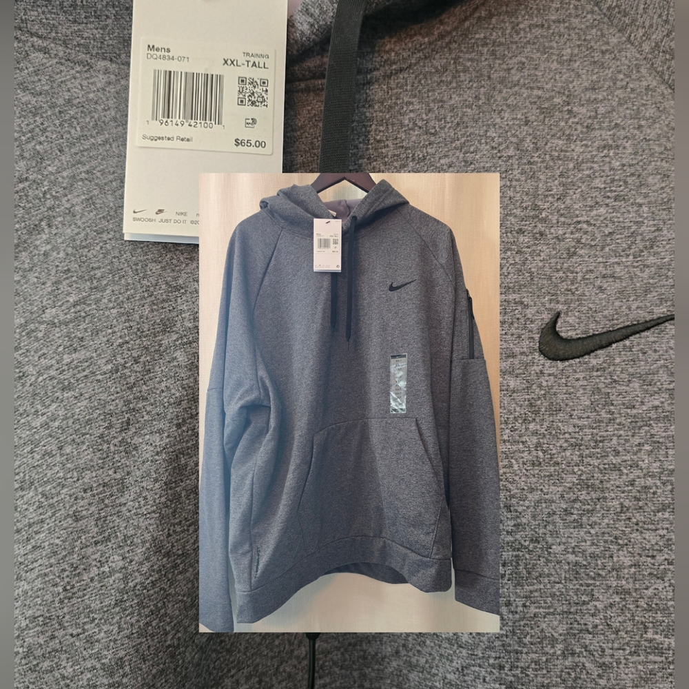Nike Charcoal Gray Hoodie XXL Tall